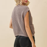 Camille Crochet Knit Vest - MTT Collective