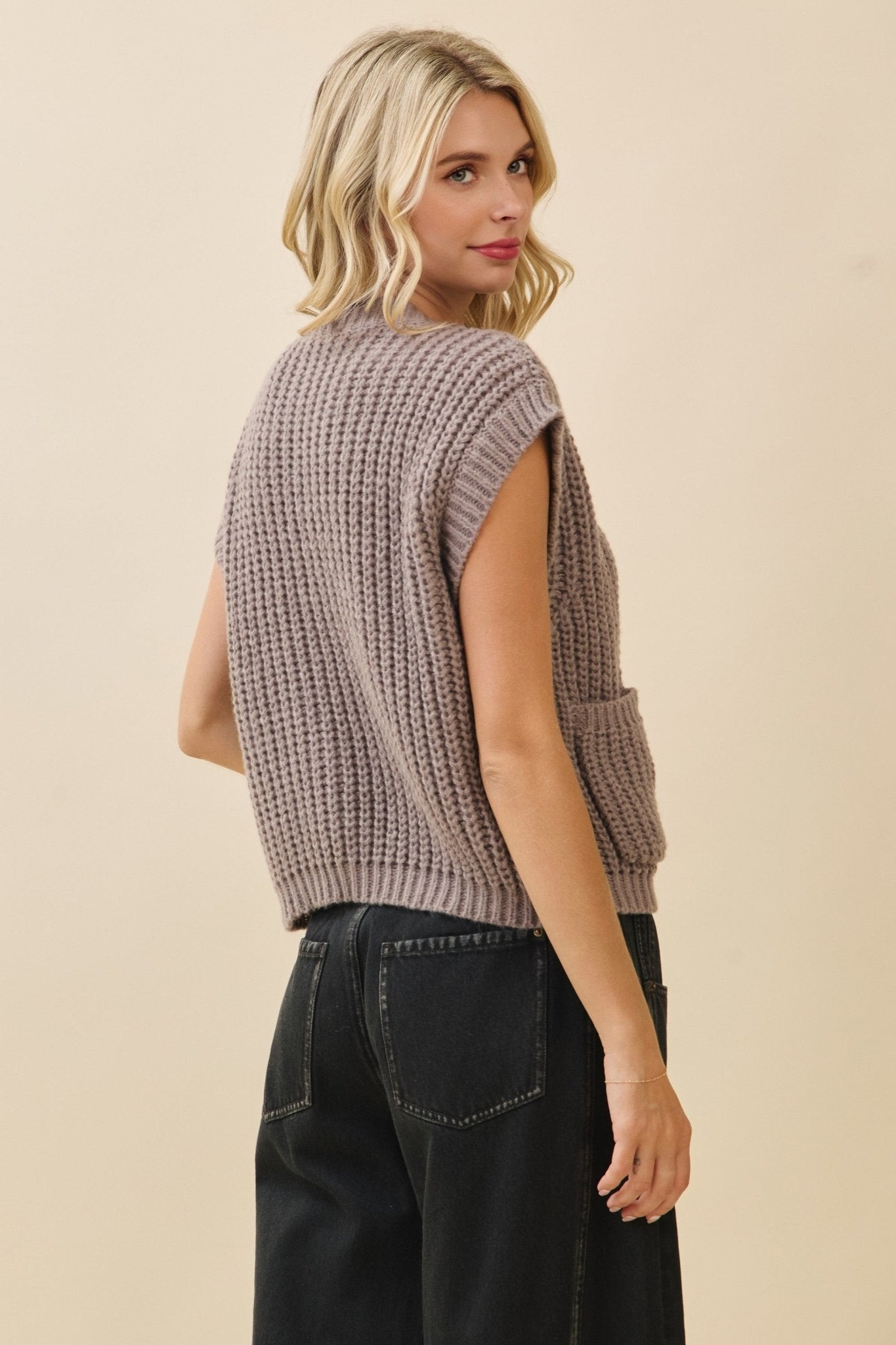 Camille Crochet Knit Vest - MTT Collective