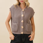 Camille Crochet Knit Vest - MTT Collective