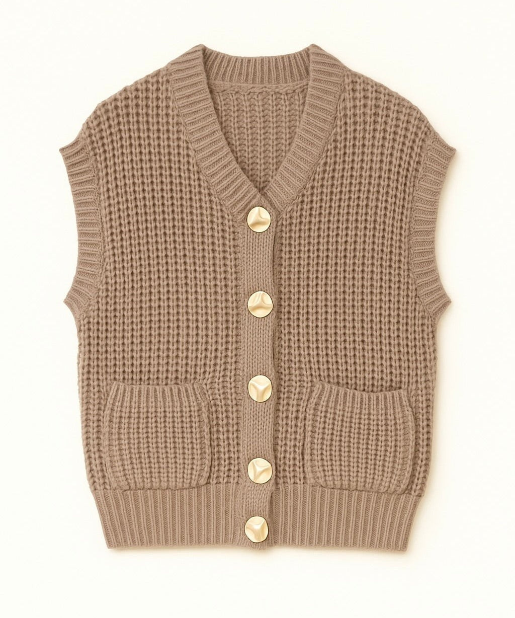 Camille Crochet Knit Vest - MTT Collective