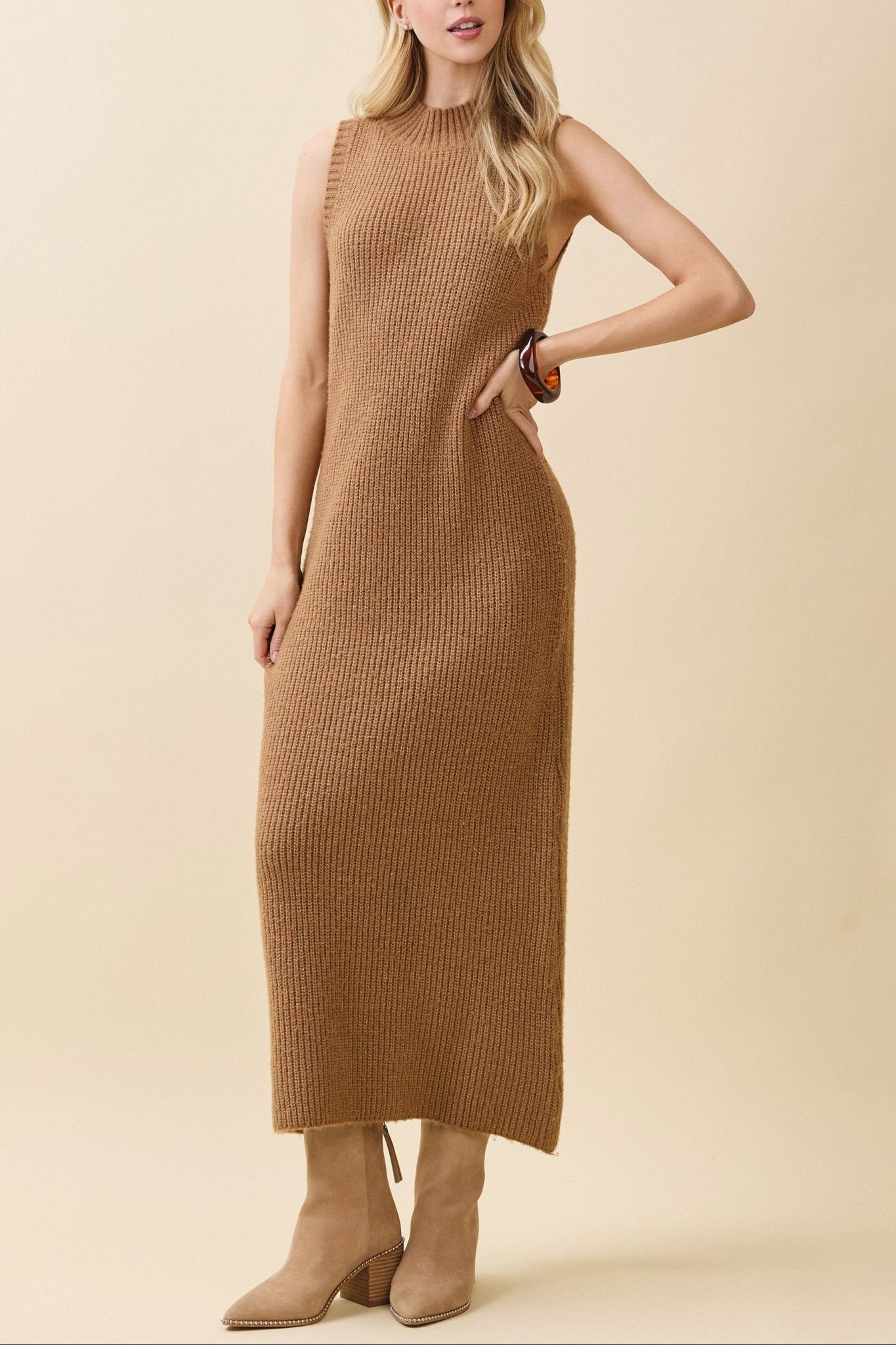 Camille Ribbed Knit Maxi Dress - MTT Collective