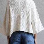 Camryn Cable Knit Cropped Sweater - MTT Collective