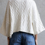 Camryn Cable Knit Cropped Sweater - MTT Collective