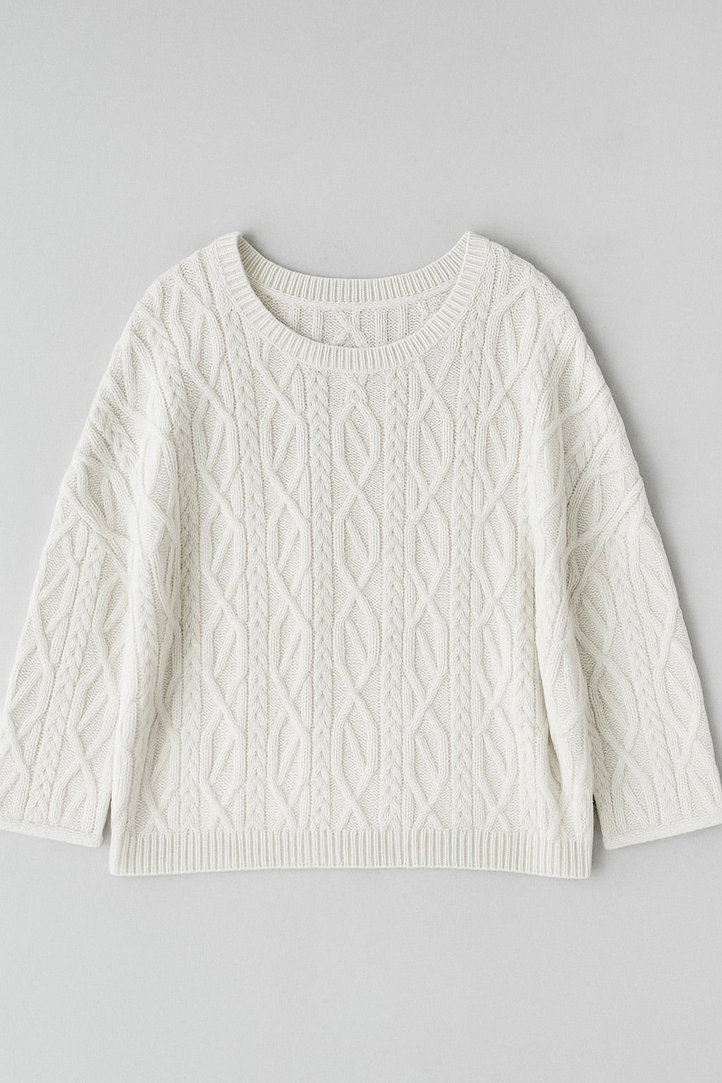 Camryn Cable Knit Cropped Sweater - MTT Collective