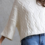 Camryn Cable Knit Cropped Sweater - MTT Collective