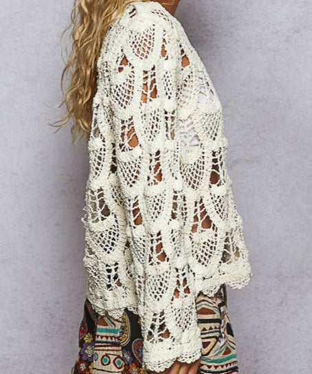 Carla Crochet Long Sleeve Top - MTT Collective