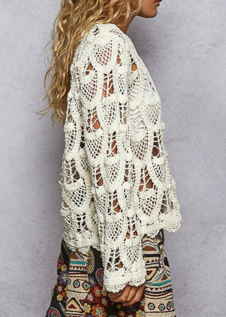 Carla Crochet Long Sleeve Top - MTT Collective