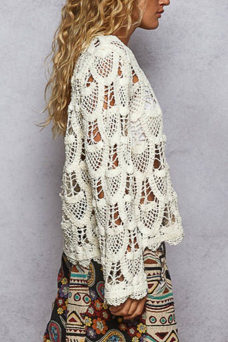Carla Crochet Long Sleeve Top - MTT Collective