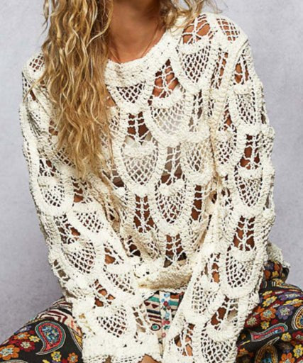 Carla Crochet Long Sleeve Top - MTT Collective