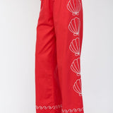 Carmen Seashell Embroidered Drawstring Pants - MTT Collective