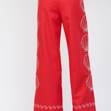 Carmen Seashell Embroidered Drawstring Pants - MTT Collective