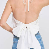 Cascading Mini Ruffles Tie Halter - MTT Collective