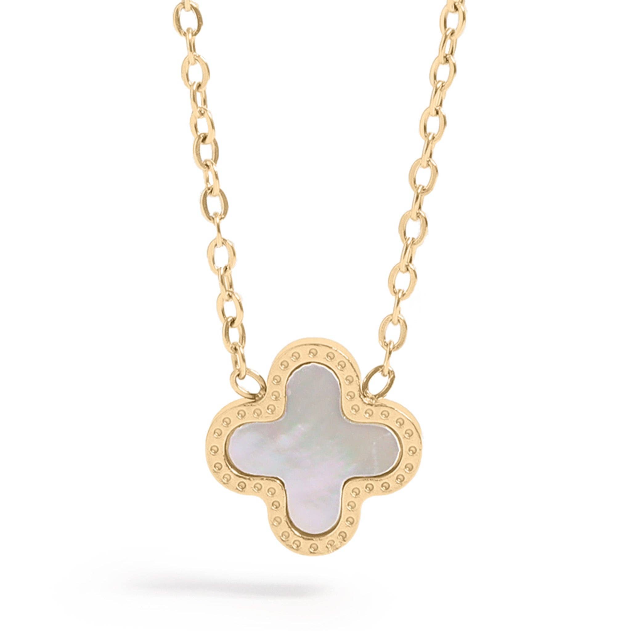 MTT Jewelry - Jewelry - Necklaces - Nia Lucky Clover Charm Necklace - MTT Collective