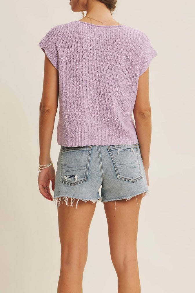 Celine Slub Knit Sweater Top - MTT Collective