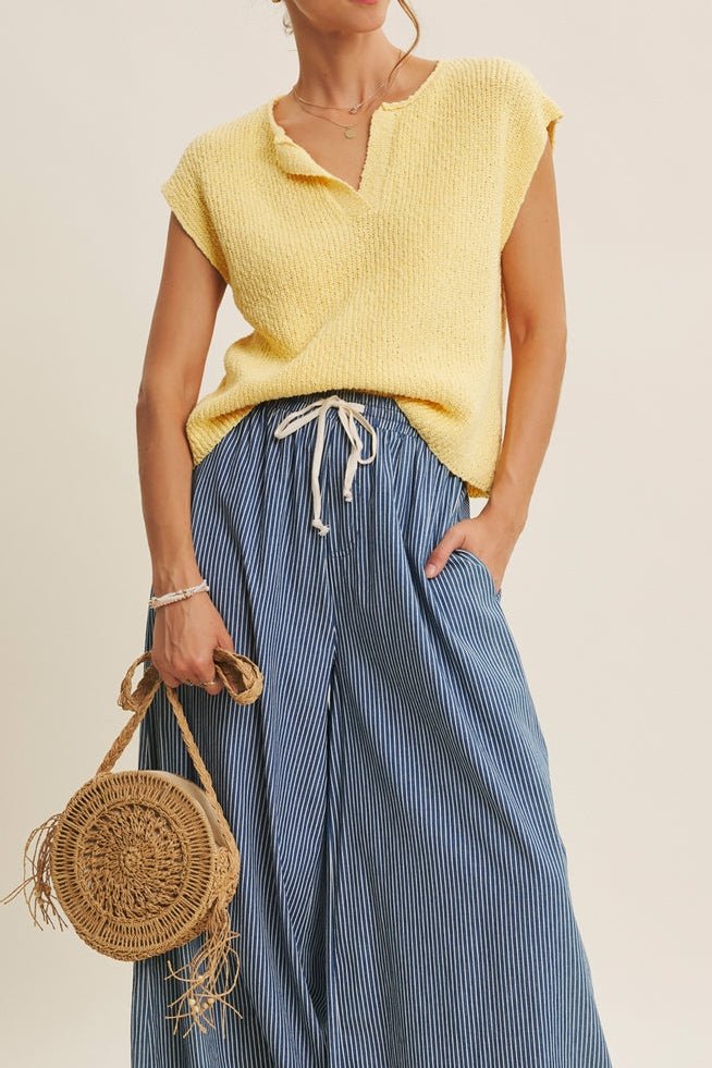 Celine Slub Knit Sweater Top - MTT Collective