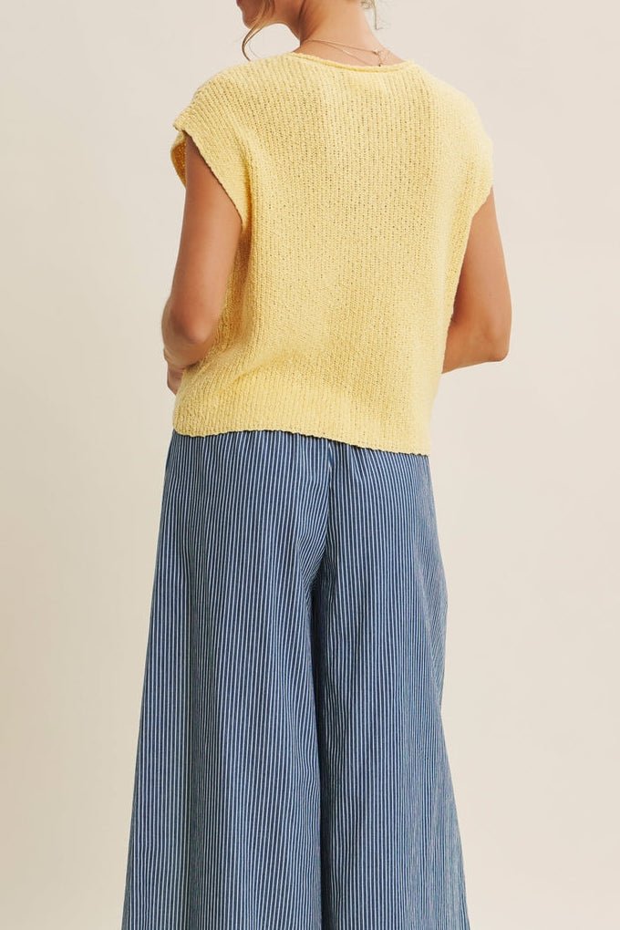 Celine Slub Knit Sweater Top - MTT Collective