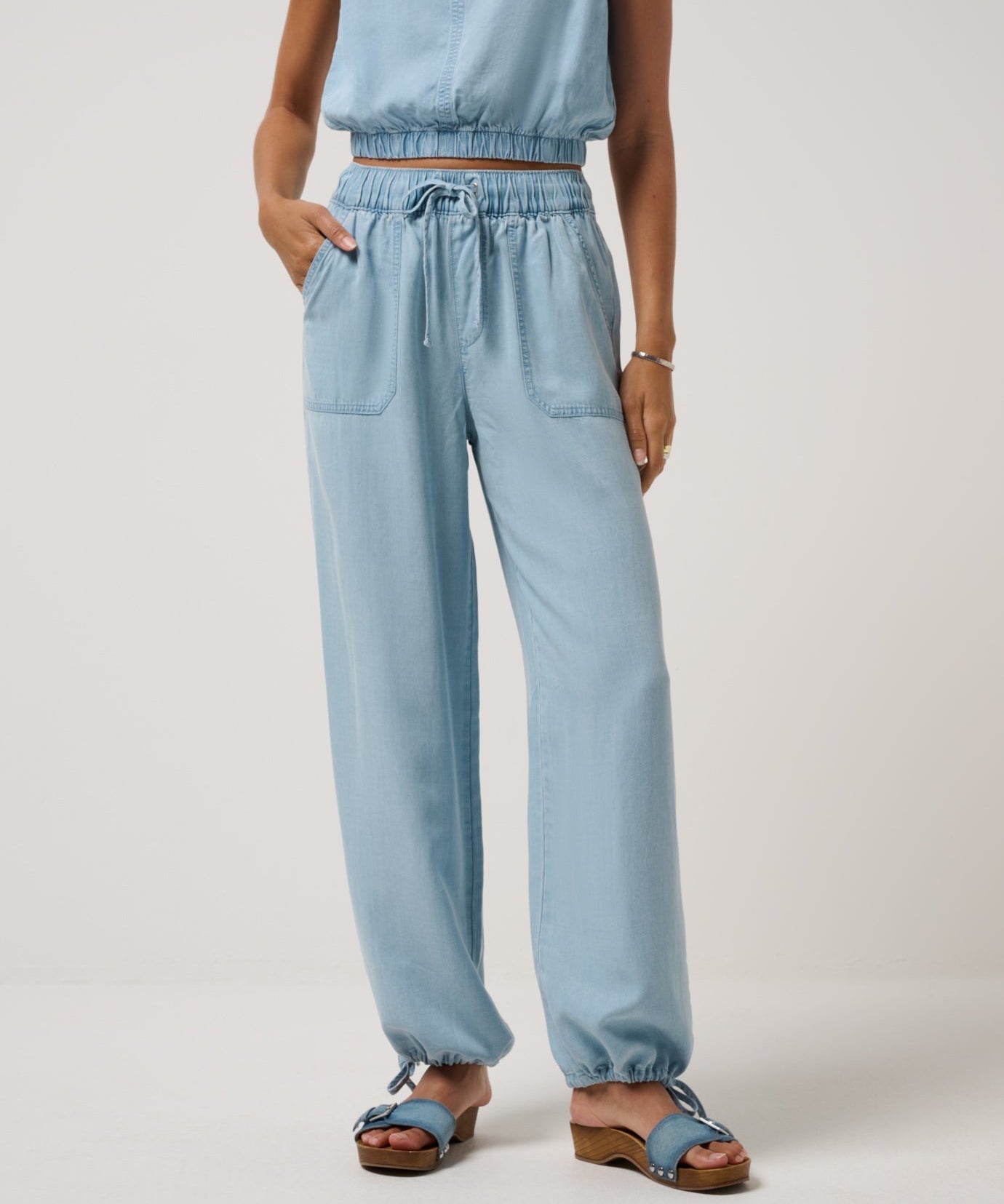 Chambray Tie Jogger - MTT Collective