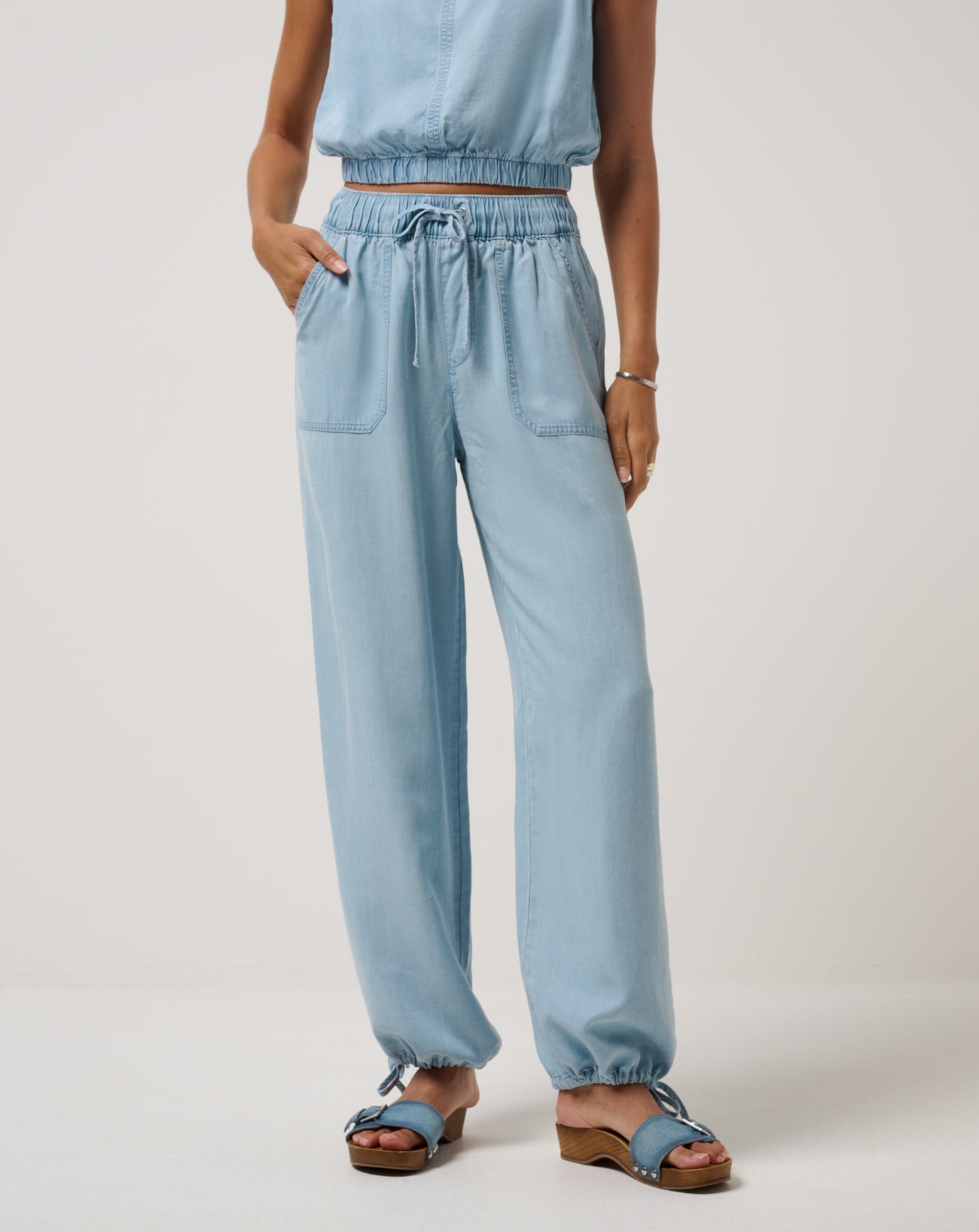 Chambray Tie Jogger - MTT Collective