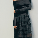 Charlotte Foldover Off The Shoulder Sweater - MTT Collective