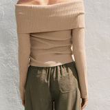 Charlotte Foldover Off The Shoulder Sweater - MTT Collective