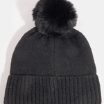 Charlotte Ribbon Bow Detail Pom Beanie - MTT Collective