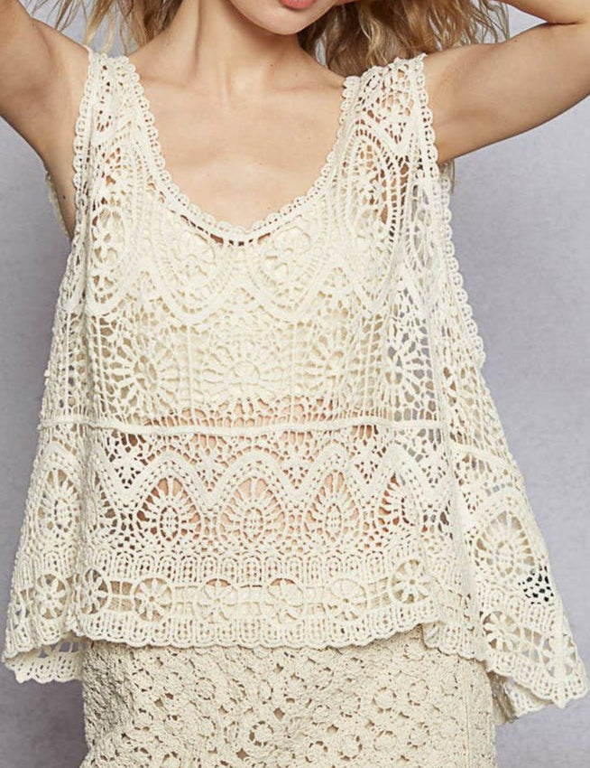 Chelsea Sleeveless Crochet Top - MTT Collective