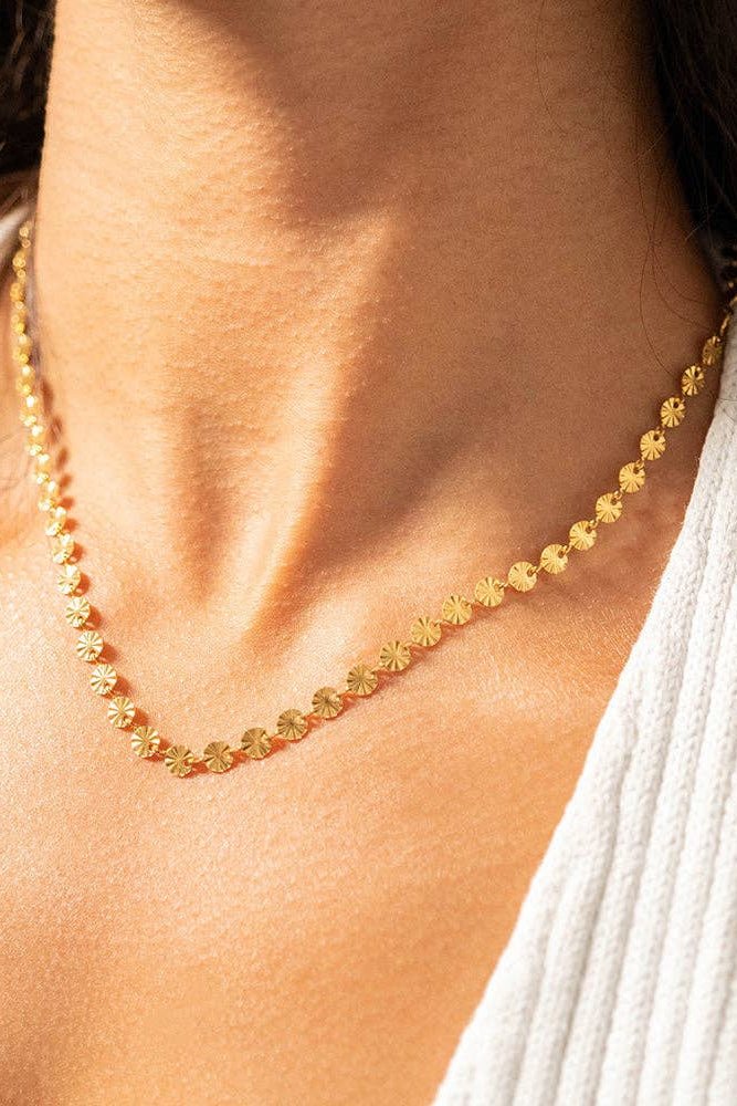 Chelsea Sunburst Chain Necklace - MTT Collective
