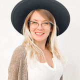 Chloe Hanging Brushed Hoop Earrings - MTT Collective