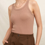 Chloe Scoop Neck Bra Tank - MTT Collective