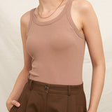 Chloe Scoop Neck Bra Tank - MTT Collective