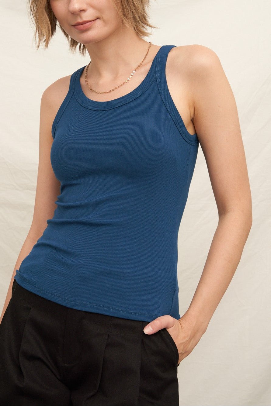 Chloe Scoop Neck Bra Tank - MTT Collective