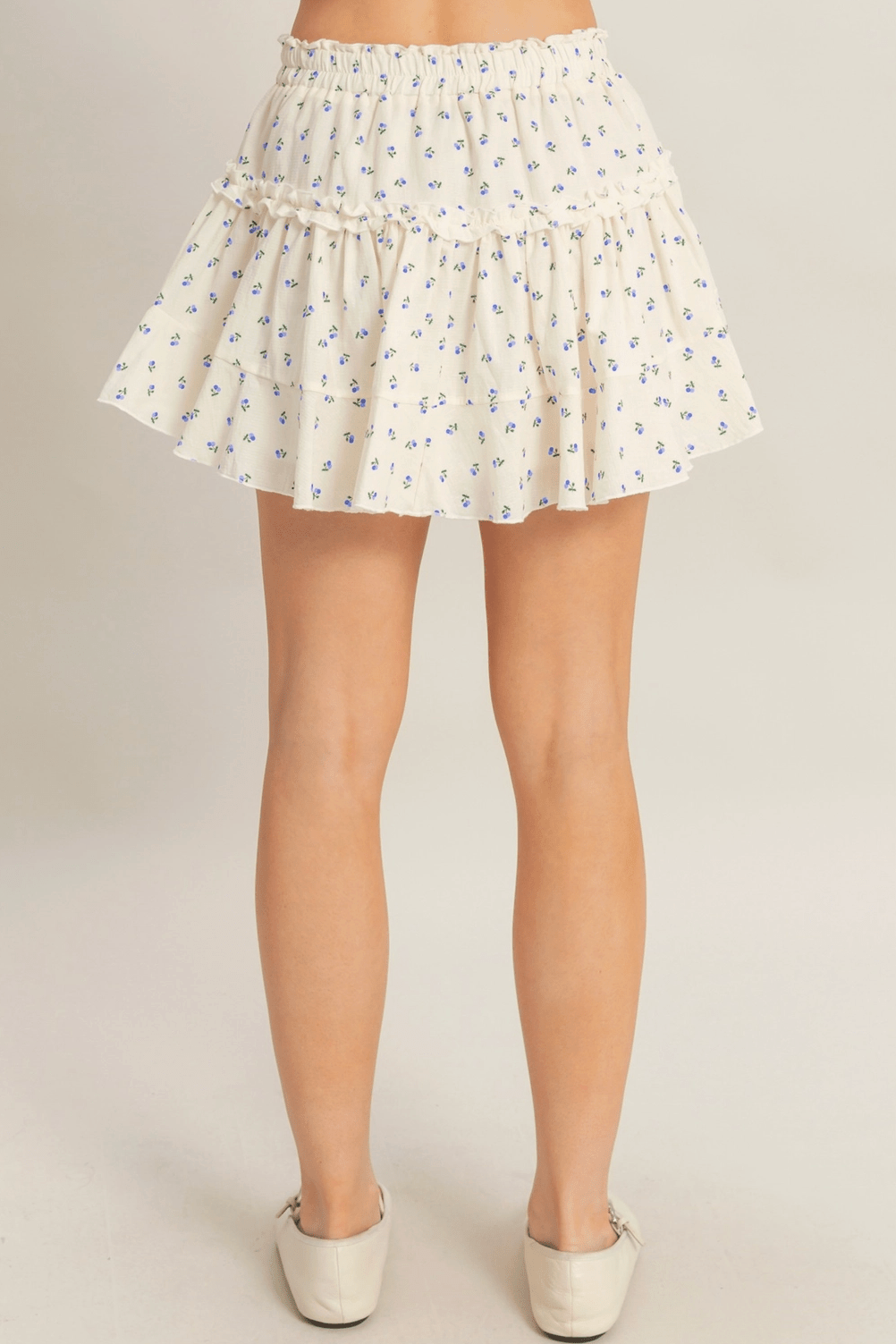 Ciara Blueberry Tiered Ruffle Skirt - MTT Collective
