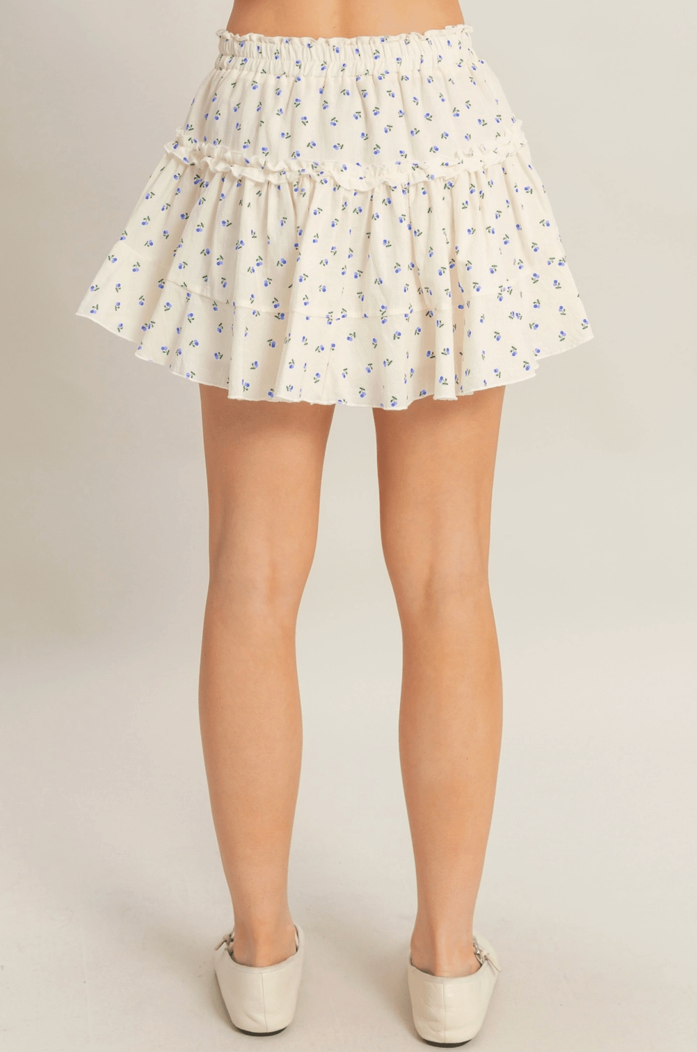 Ciara Blueberry Tiered Ruffle Skirt - MTT Collective