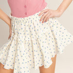Ciara Blueberry Tiered Ruffle Skirt - MTT Collective