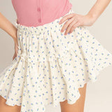 Ciara Blueberry Tiered Ruffle Skirt - MTT Collective