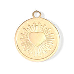 Circle Heart Sun Ray Charm - MTT Collective