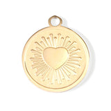 Circle Heart Sun Ray Charm - MTT Collective