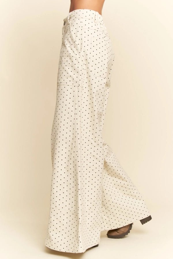 Clara Polka Dot Wide - Leg Pants - MTT Collective