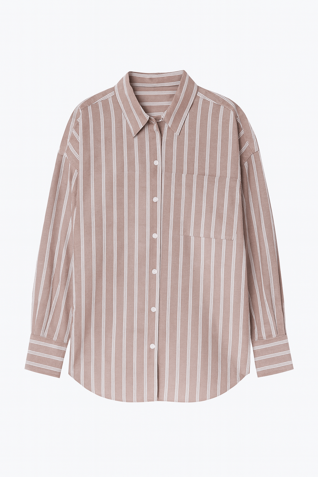 Clara Striped Cotton Button - Down Shirt - MTT Collective