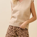 Clara V - Neck Sweater Vest - MTT Collective