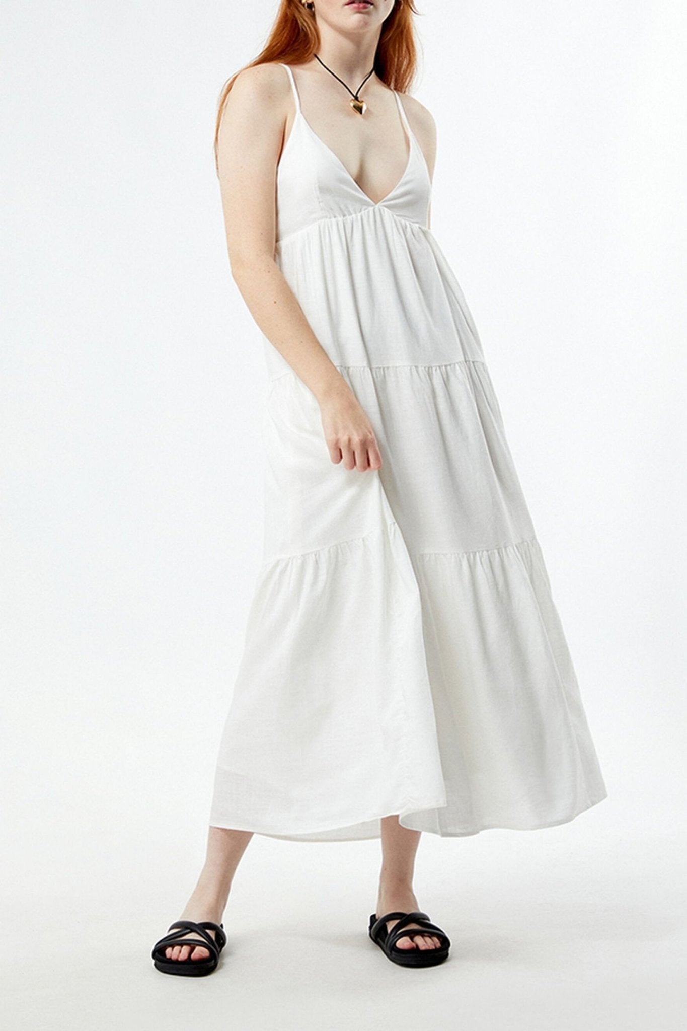 rhythm classic tiered midi dress recomm_dr3643 Color:Black Oak Featuring a fitted bodice Haimao Women's Sparkle Glitter