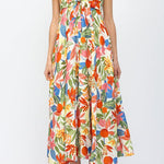 Cleo Front Bow Tie Midi Dress - MTT Collective