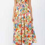 Cleo Front Bow Tie Midi Dress - MTT Collective