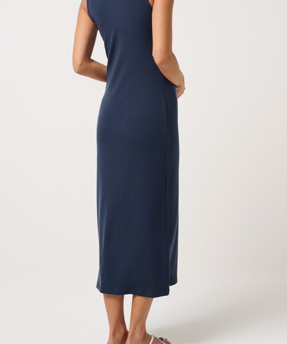 Cloud Rib Button Tank Dress - MTT Collective