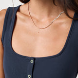 Cloud Rib Button Tank Dress - MTT Collective