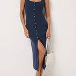 Cloud Rib Button Tank Dress - MTT Collective