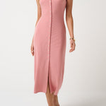 Cloud Rib Button Tank Dress - MTT Collective