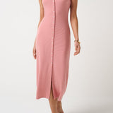 Cloud Rib Button Tank Dress - MTT Collective