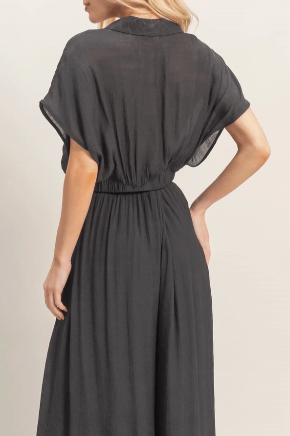 Collared Wrap V - Neck Top - MTT Collective