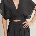 Collared Wrap V - Neck Top - MTT Collective